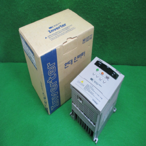주25442/미사용인버터/N100plus-004HF/삼상,380V/반마력/현대