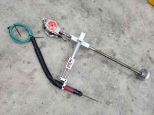 12381 자작용 공압 스쿠류 드라이저와 스프링 바란스 자유 거치대 작업용 스쿠류 리니어가이드