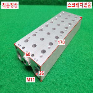 초13692/공압솔레노이드SY7120용매니폴드블록/SS5Y7-20-08/모델명라벨없음