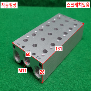 초13696/공압솔레노이드SY7120용매니폴트블록/SS5Y7-20-06/모델명라벨없음